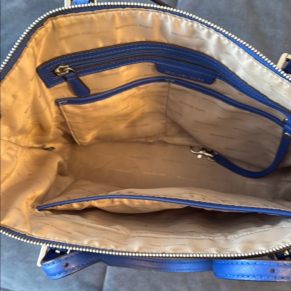 Michael Kors Blue Tote Bag - Picture 3 of 5